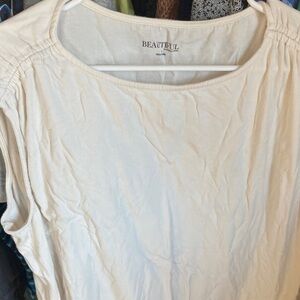 Beautiful Cream Sleeveless Top